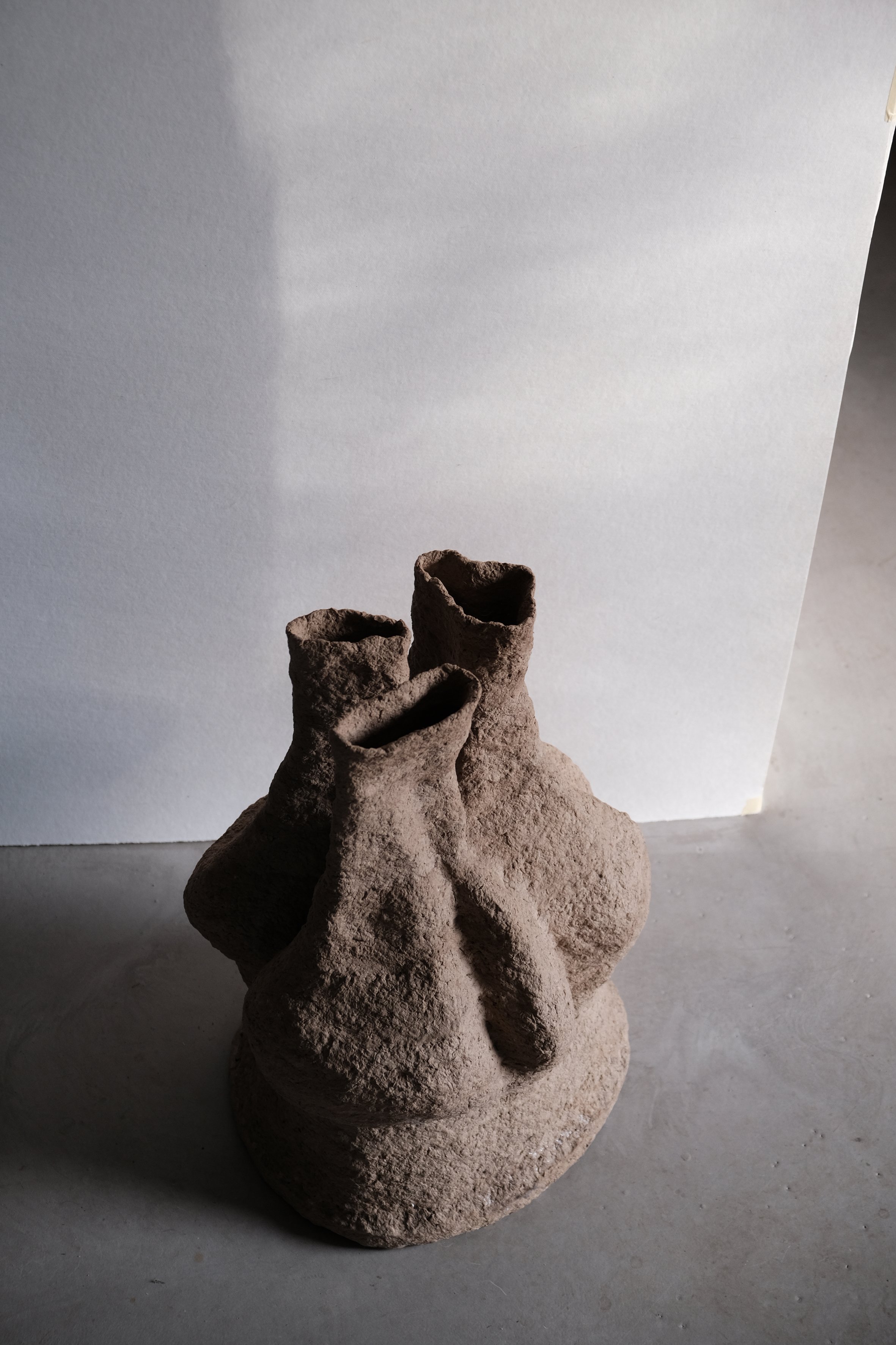 ADOBE Table no.2 Handmade Paper Pulp Sculpture