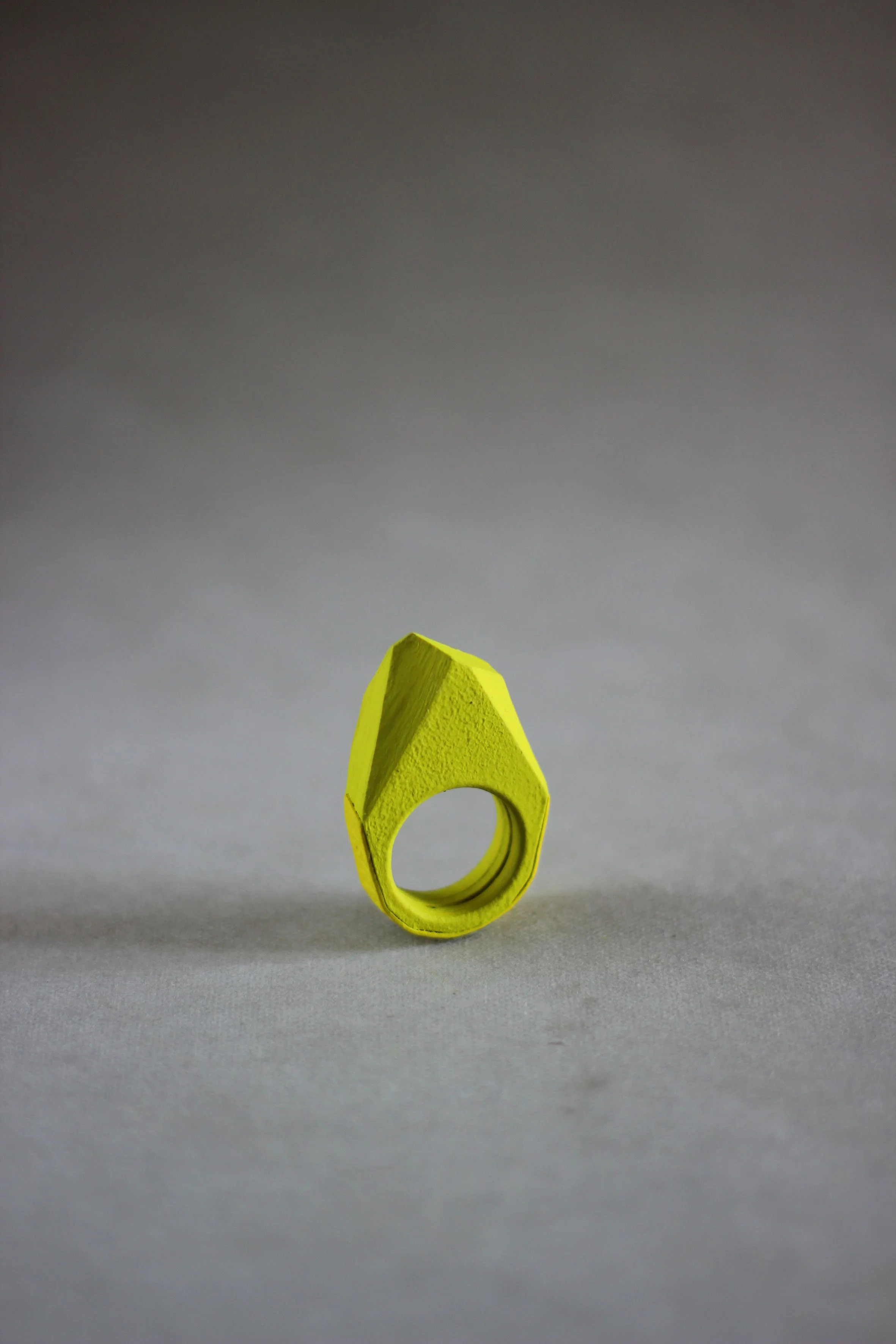KRISTL Ring - Geometric Wearable Art (Handmade Paper Sculpture)
