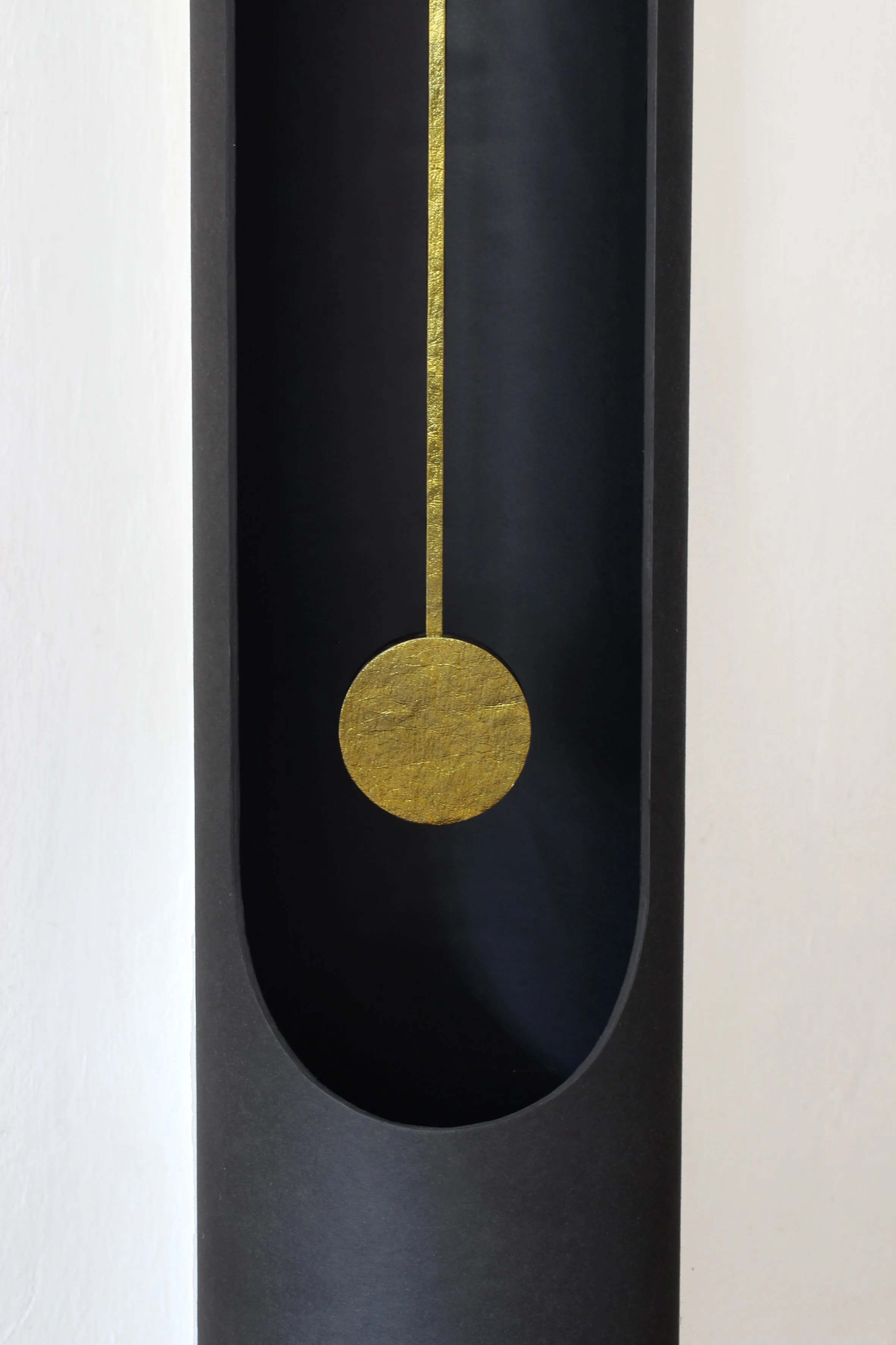 Column Clock - Tall Standing Paper Pendulum Clock
