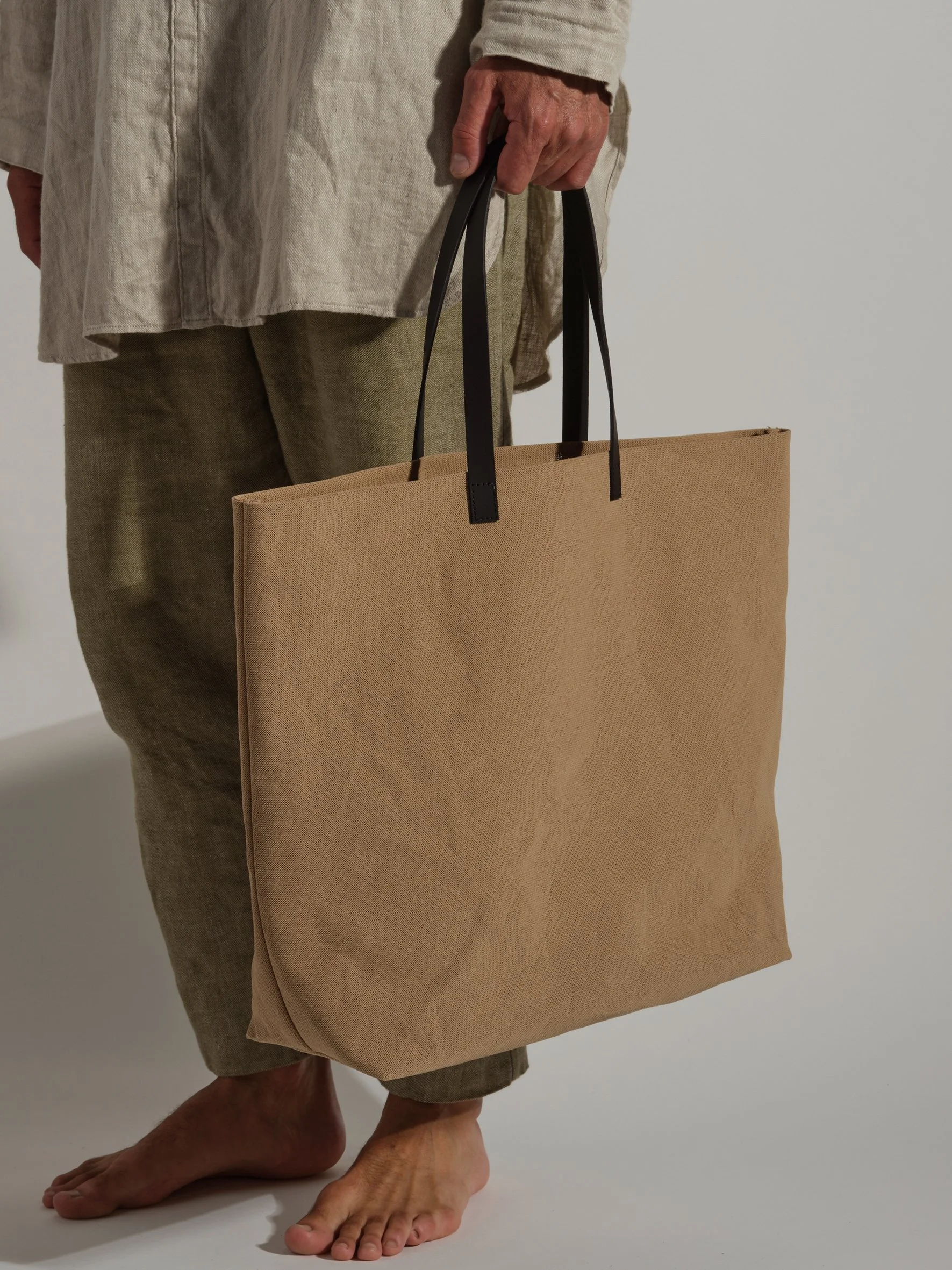 MERCATO Large Panama Paper Tote Bag - Double Layered