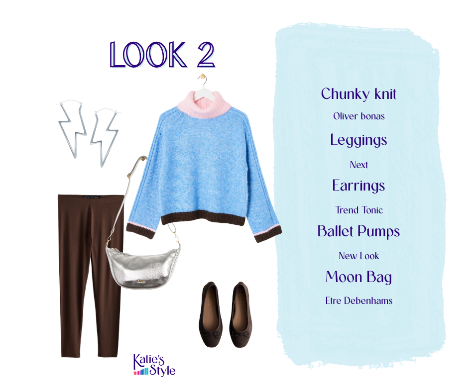 oliver bonas jumper and leggings, trend tonic earrings