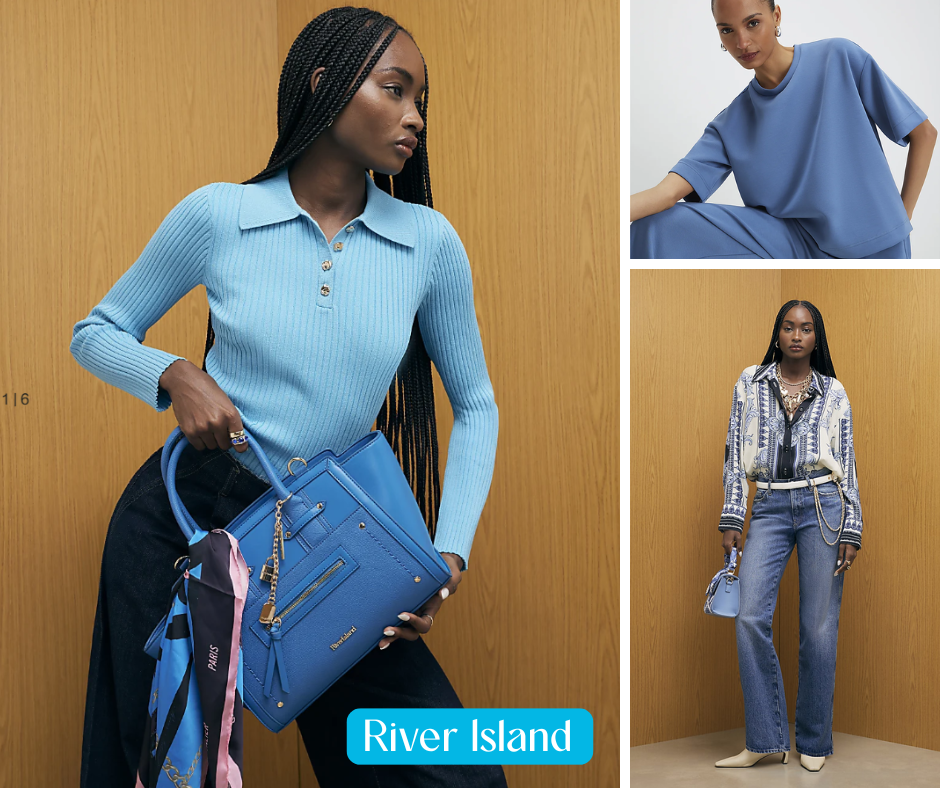Blue clothes in River Island