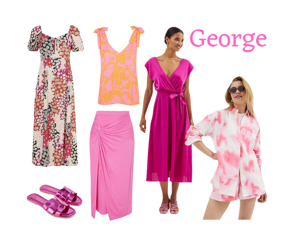Pink clothes at Asda George 2023