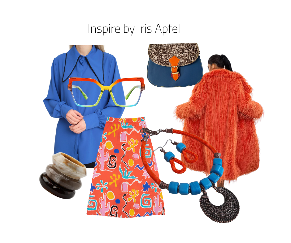 outfit inspired by Iris Apfel