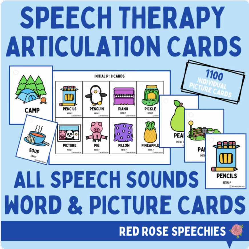 Speech Therapy Articulation Cards - HUGE Card Set - ALL SOUNDS - 1000+ Cards