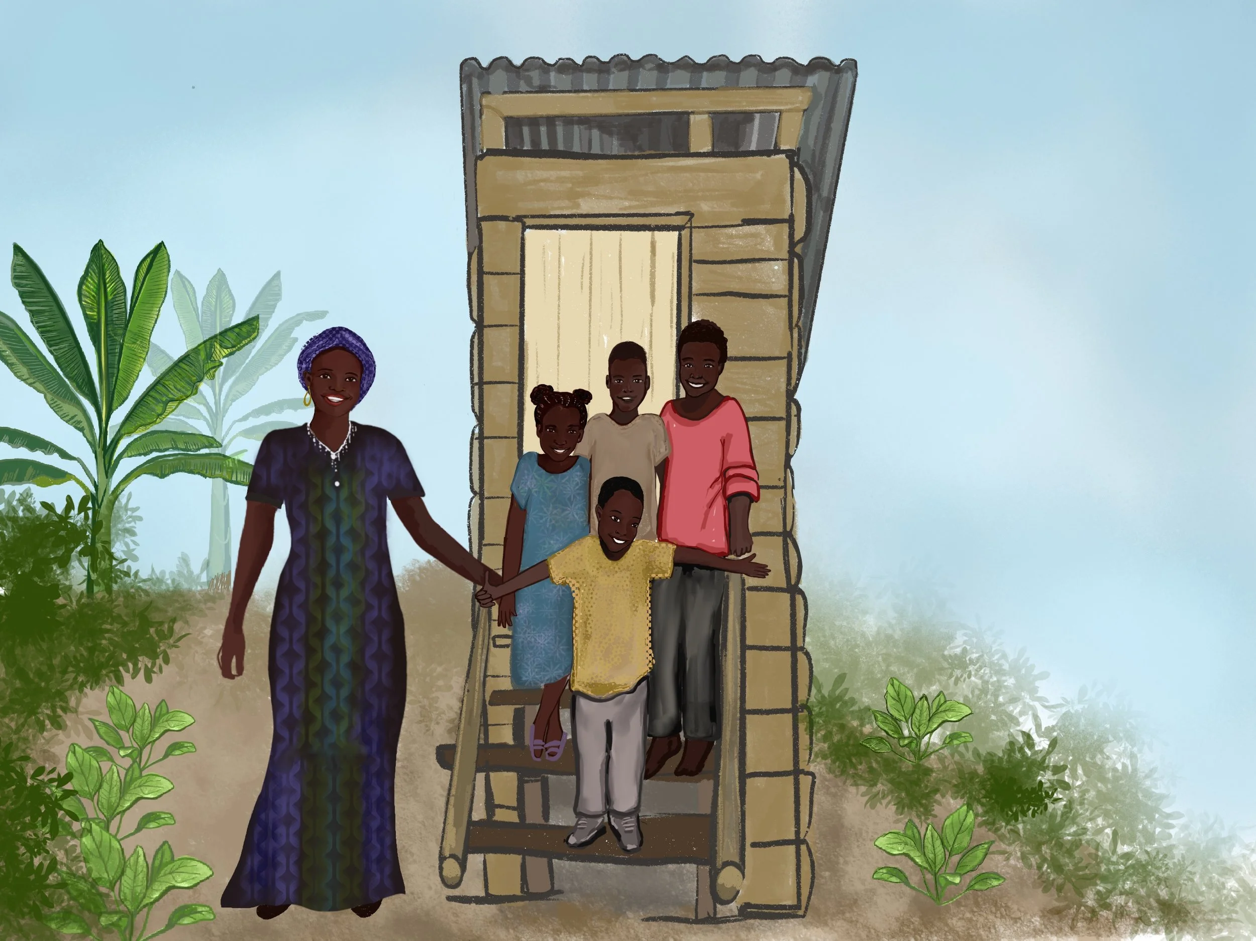 Compost toilet for refugee camps for Re-Alliance