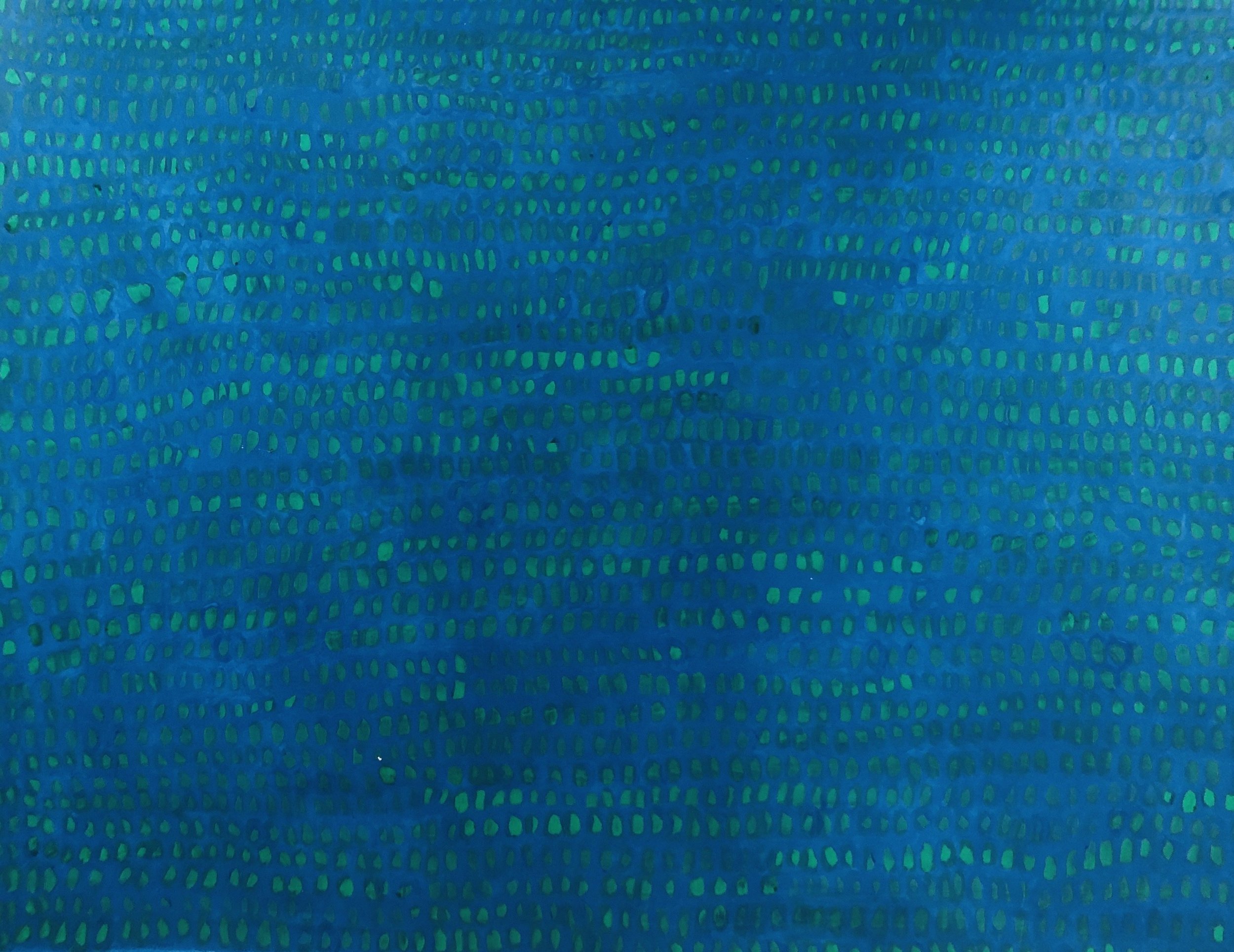 Modulated Fields  01, acrylic on 400gsm paper, 100x70cm, Georgina Read