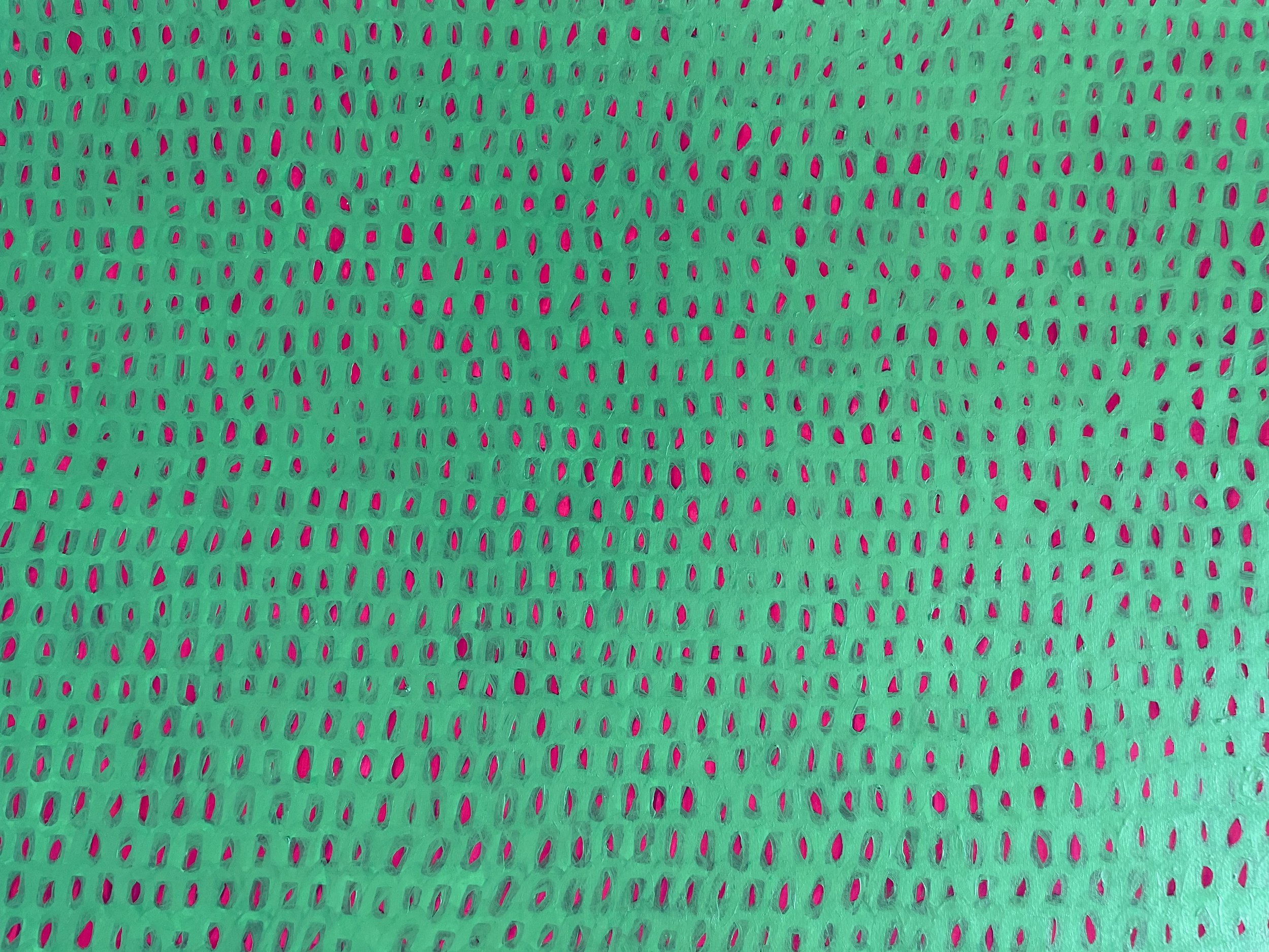 Modulated Fields 04, acrylic on 400gsm paper, 100x70cm,  Georgina Read