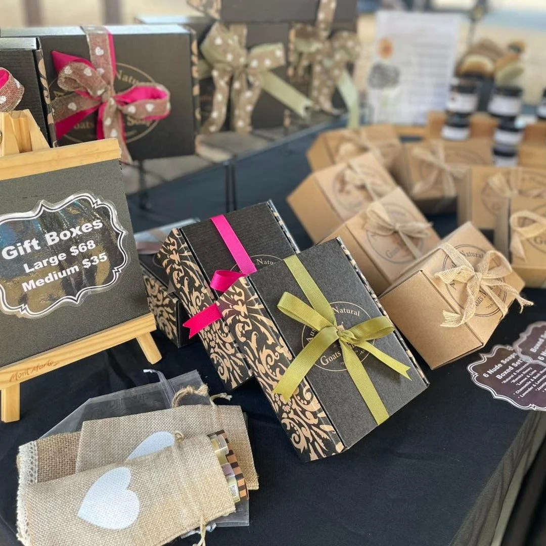 Joining us on Saturday at the @moretonbayfarmtrail is @australiannaturalgoatsmilksoap 

I have had the pleasure of using their homemade products and I can tell you they are amazing. 

And how gorgeous are the goats that make it all possible. 

Grab y
