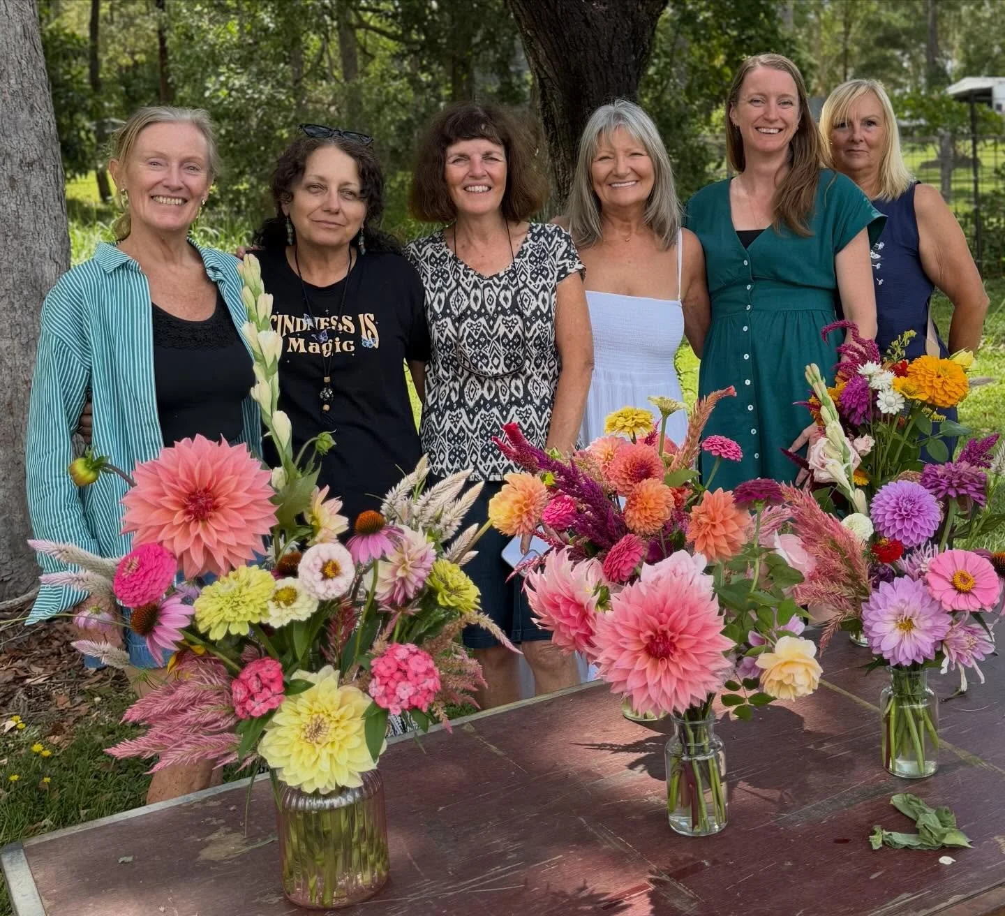 A surprise PYO (pick your own) flower experience - birthday celebration with friends this morning. 

This group of girls surprised their friend this morning with a ticket to flower picking. They then shared morning tea in the flower field. 

If you a