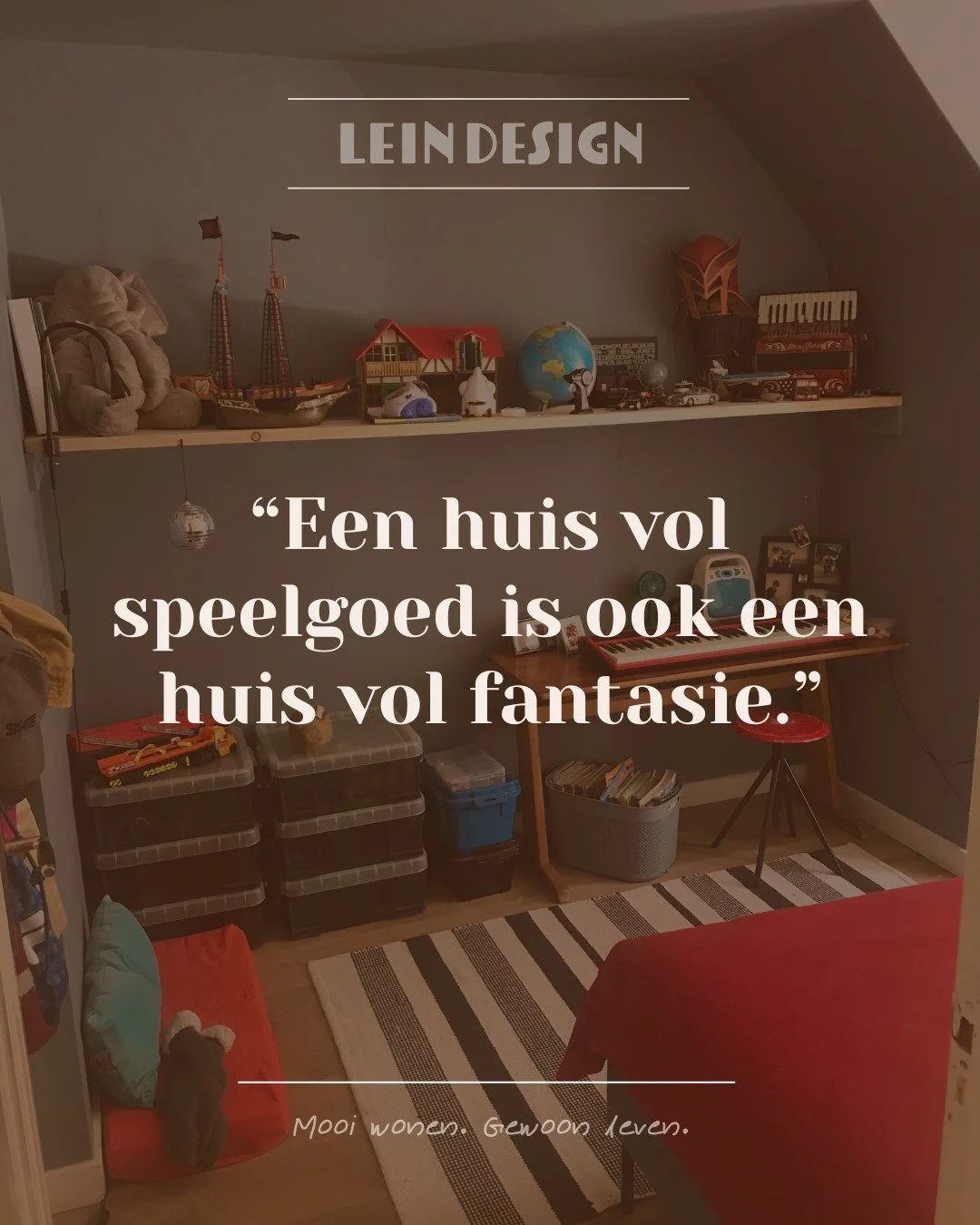 Iets om te onthouden, wanneer je gek wordt van alle legoblokjes, autootjes, stiften en kleurboeken.

#lerenopruimen #spelenisbelangrijk 
#wonenmetkleinekinderen
