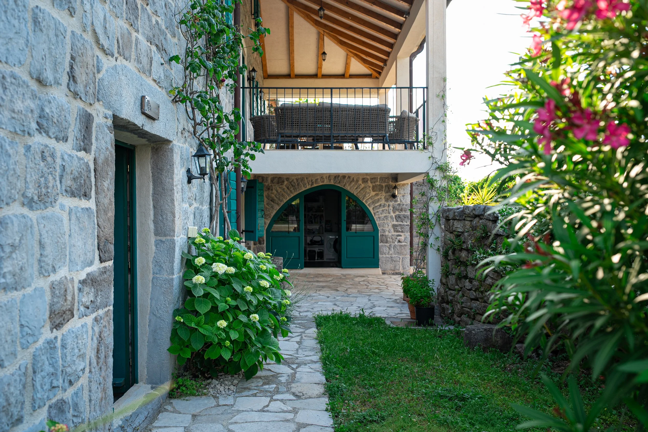 View to Service room and terrace