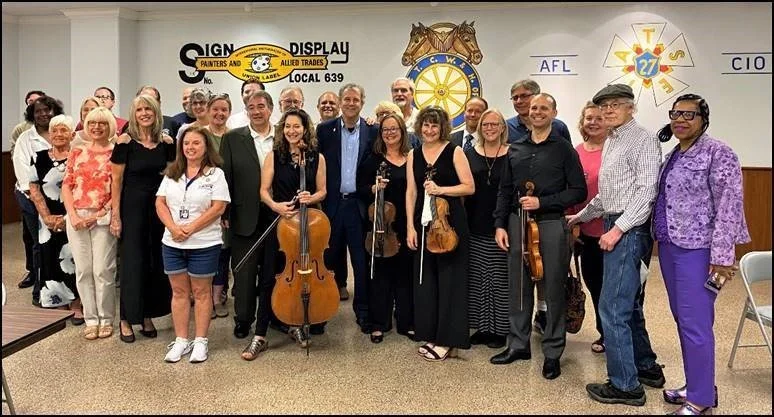 Sherrod Brown Meets With Cleveland Musicians Union To Celebate Pension Fix