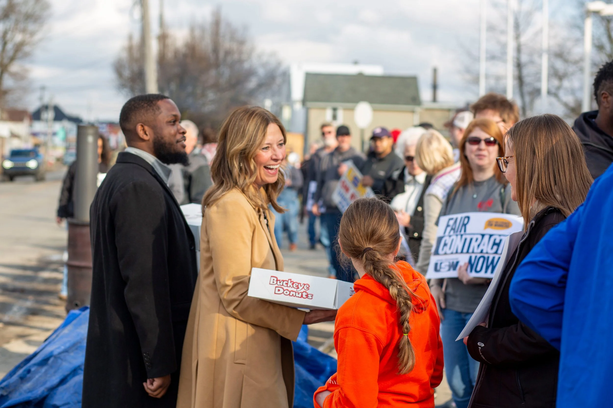 Ohio Governor Candidate Dr. Amy Acton Shows Support For USW Local 3057 At ArcelorMittal