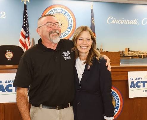 Kentucky Gov. Beshear Rallies Support For Dr. Amy Acton In Cincinnati With IBEW