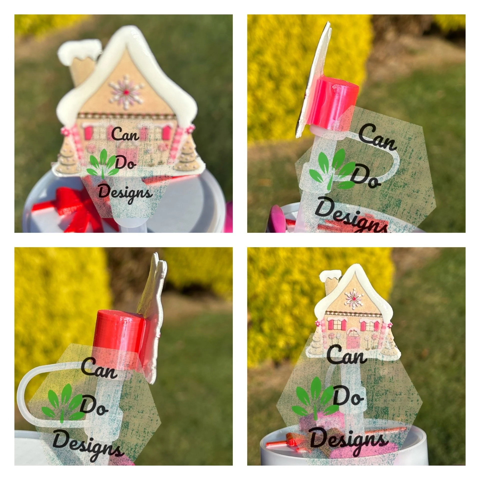 40 pink house straw topper christmas7372 (5).JPG
