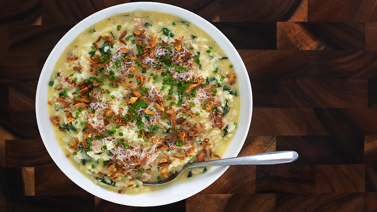Sausage, Sage & wild Garlic Risotto