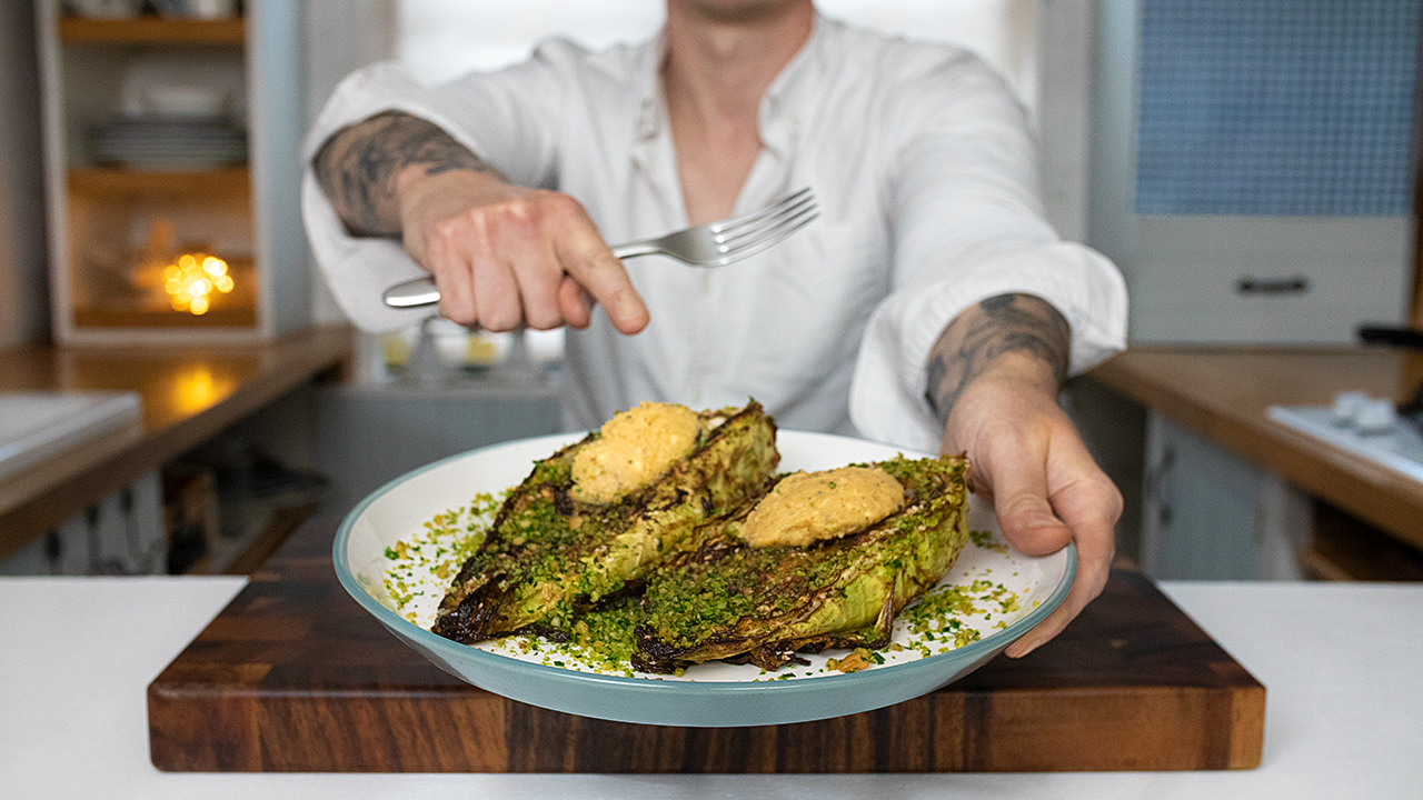 Charred Hispi Cabbage & Miso Butter