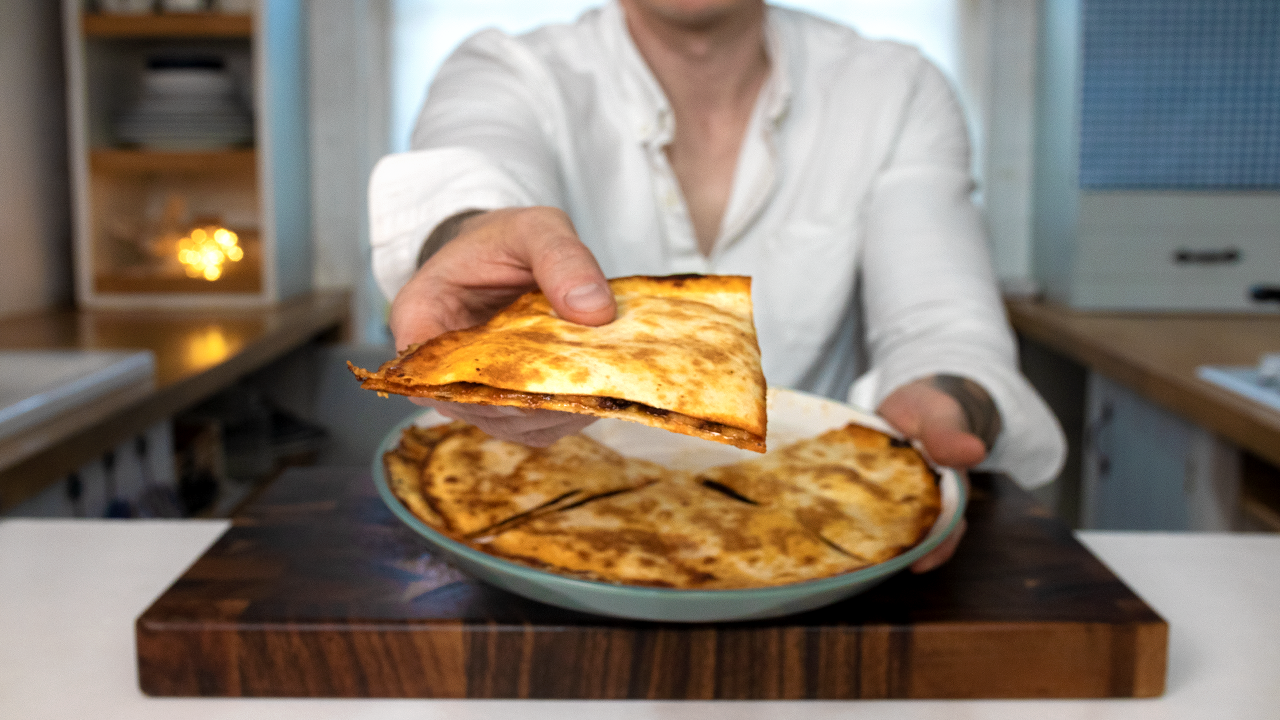 Venison, Chorizo & Hot Honey Quesadillas