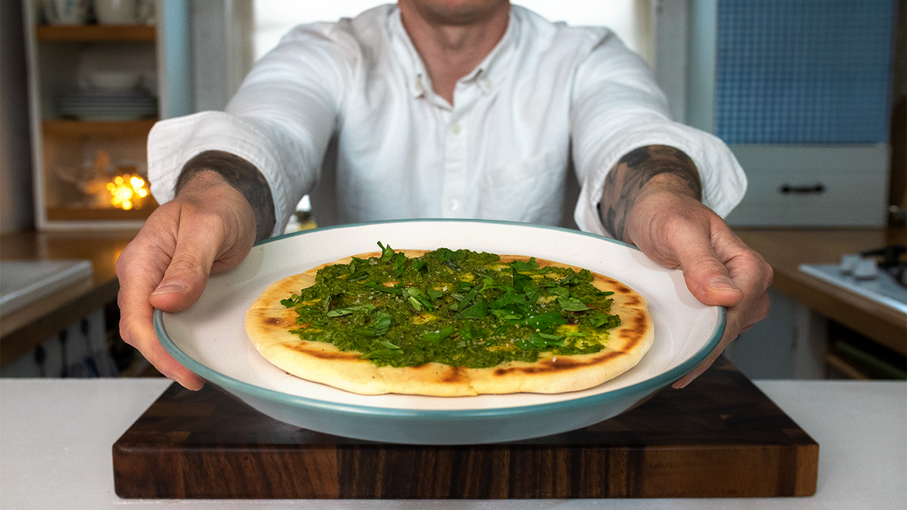 Wild Garlic & Jalapeno Flatbread