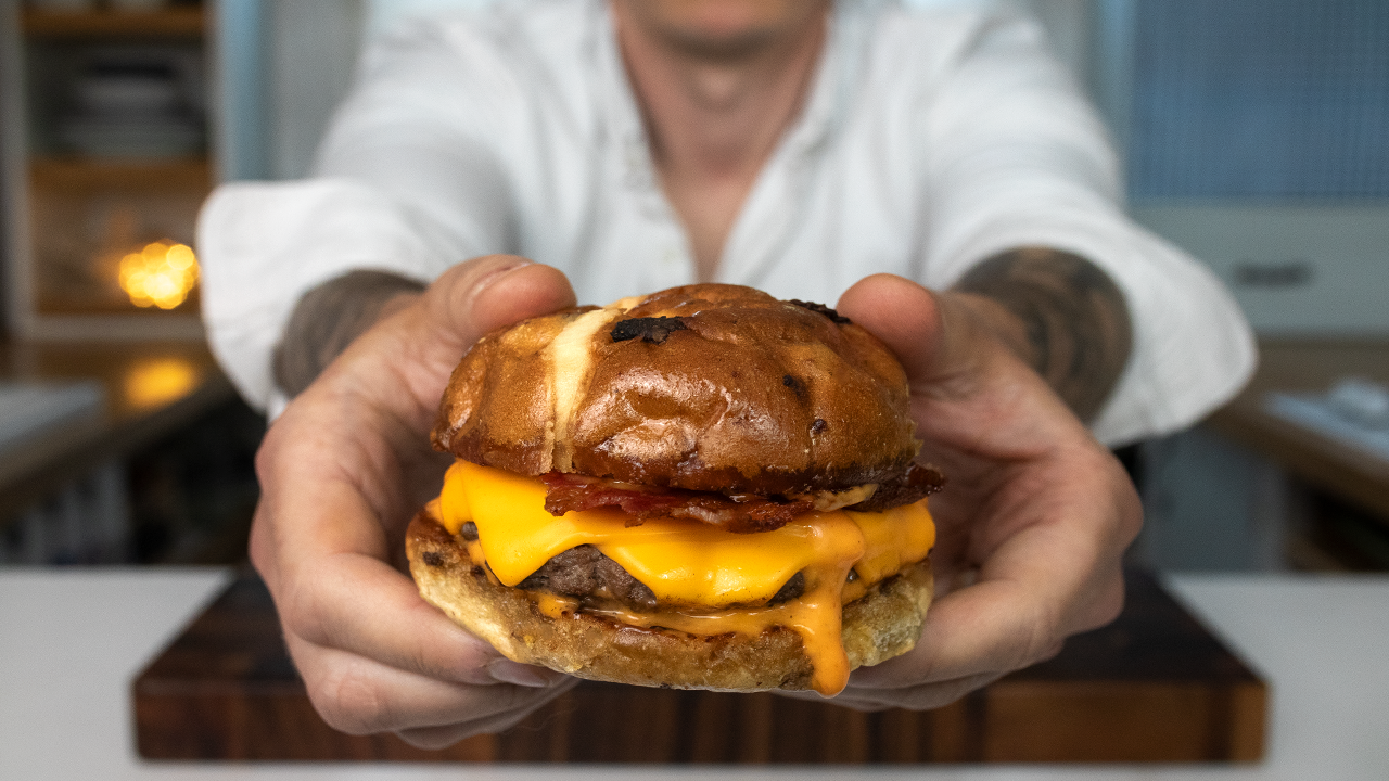 Hot Cross Bun Burger