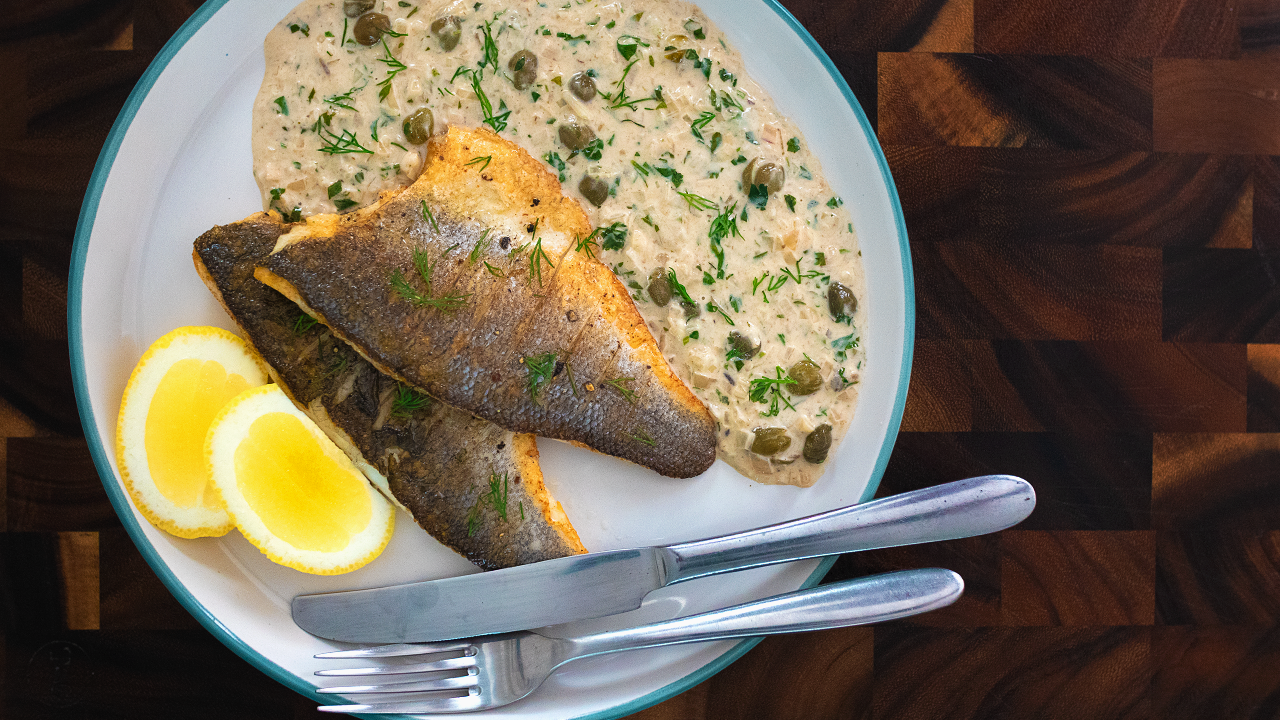 Seabass & Cream Sauce