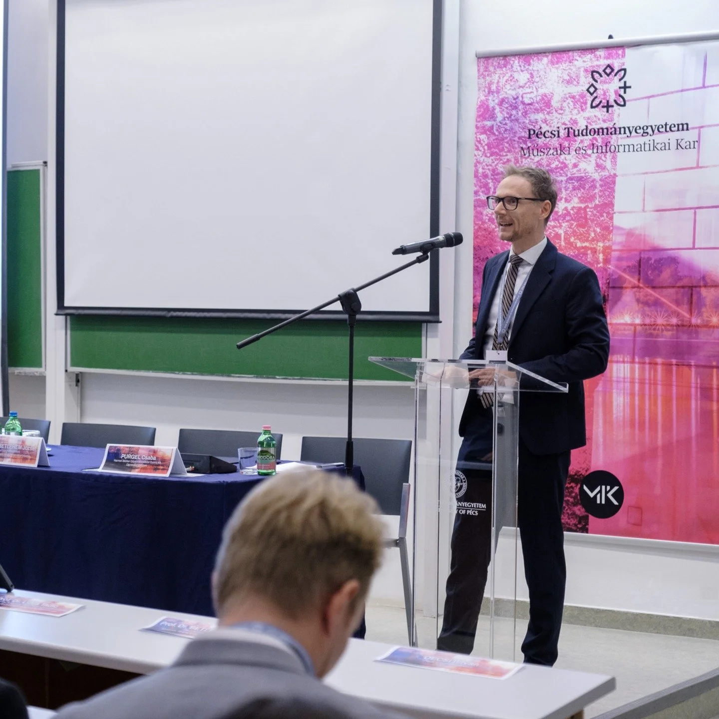 MIK PARTNERS PROFESSIONAL DAY 2025 
Our colleague, Tam&aacute;s Marczing&oacute;s, project manager / lead designer, gave a plenary lecture at the MIK Partners 2025 Professional Day, organized by the Faculty of Engineering and Information Technology o