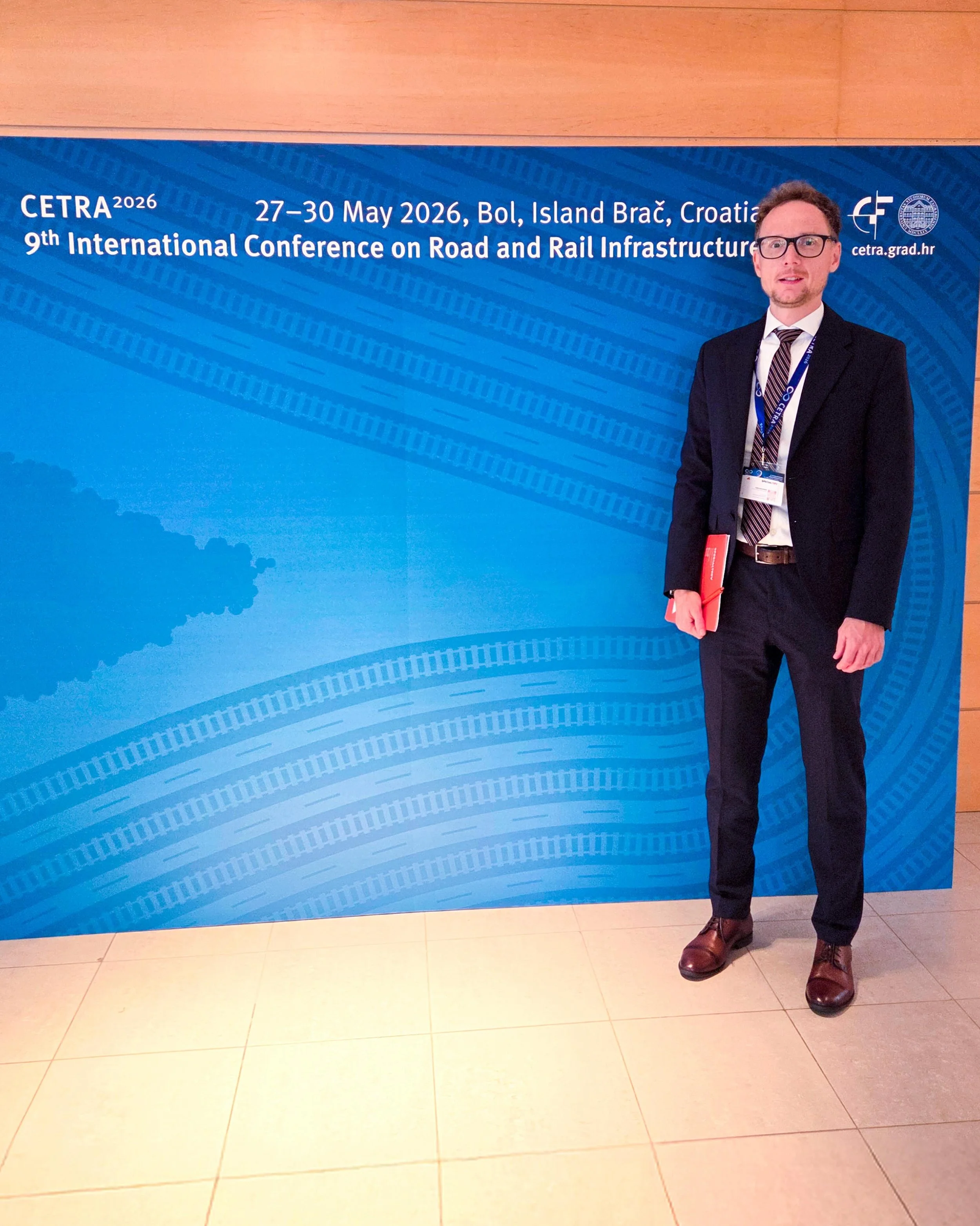 🚉🚴🚗🌳CETRA Conference 2026
 
Our firm was represented by Tam&aacute;s Marczing&oacute;s, project manager&amp;lead designer at this years conference, where he shared insights to the complex transport development between Districts XIII and XIV of Bu