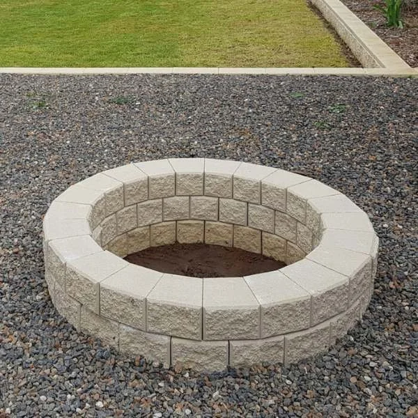 Miniwall Firepit Block Oatmeal