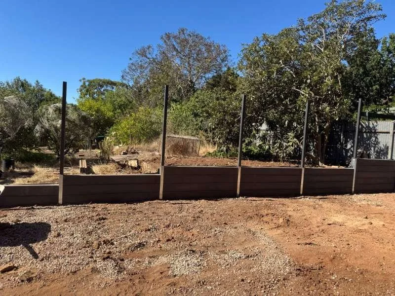 retaining wall installation