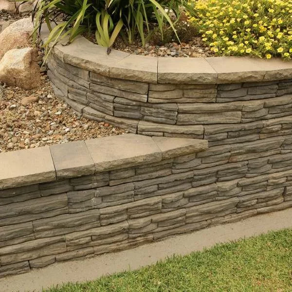 Flagstone Terraced Garden Bed