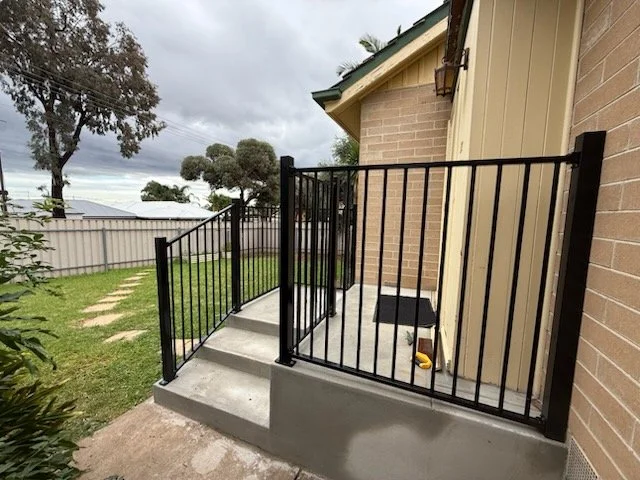 Balustrade tubular panels design B-1 with custom panels