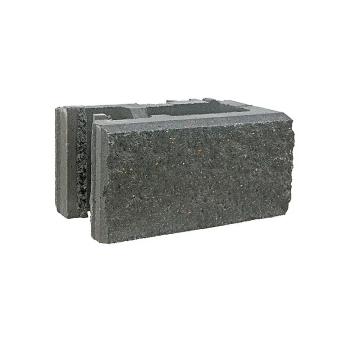 Versawall Block Left Corner Charcoal
