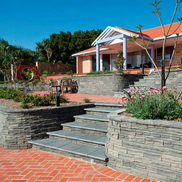 Flagstone Raised Garden Walls