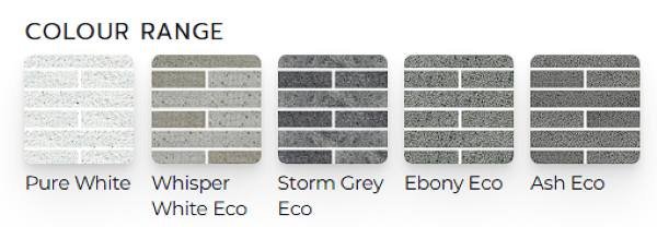 Exposed Bespoke Bricks colour range