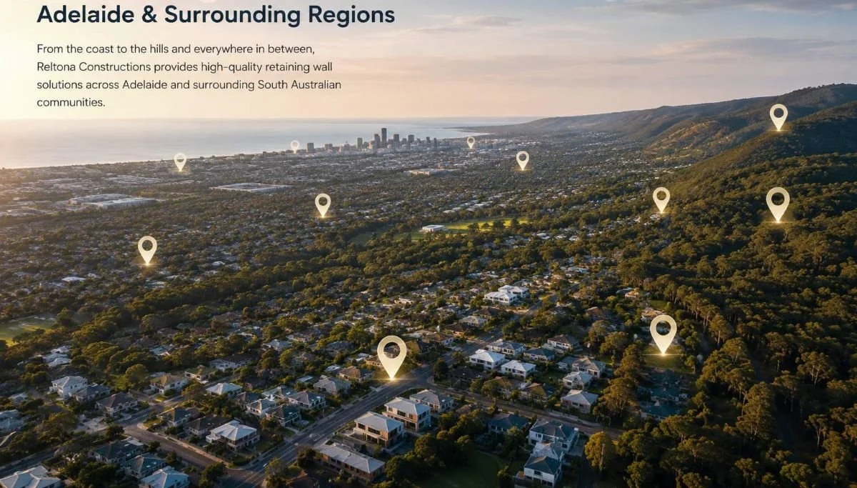 retaining wall map of adelaide region from drown