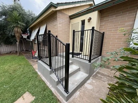 Balustrade tubular panels design B-1 with custom panels