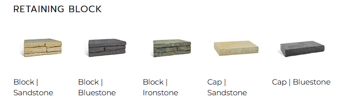 Natural  Flagstone blocks color