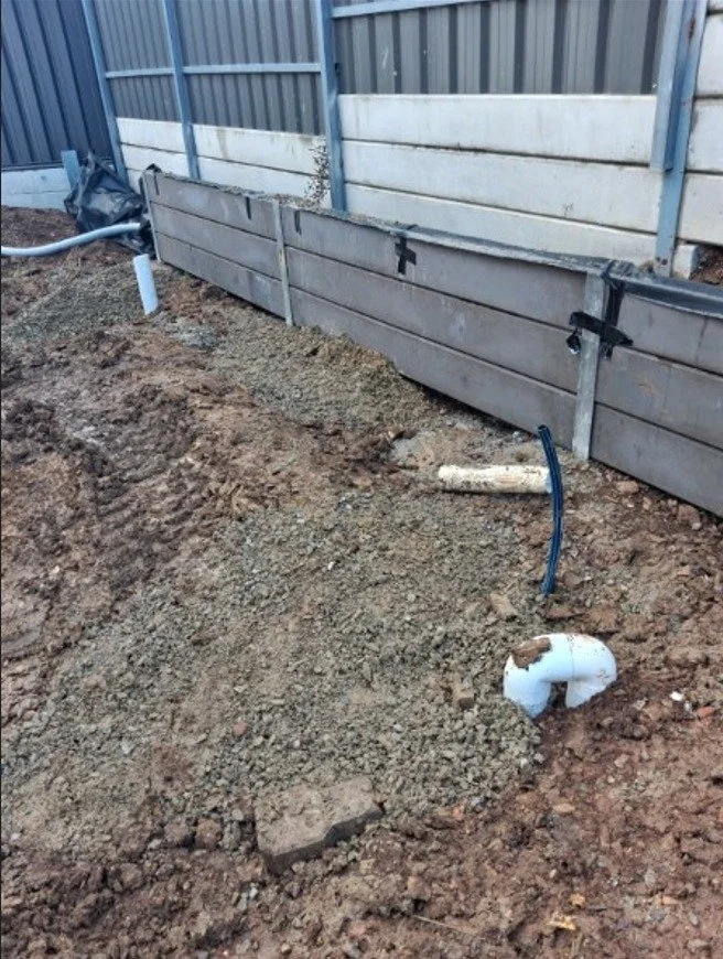 retaining wall installation process