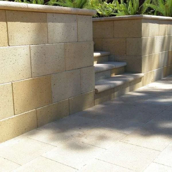 Freestone Block Garden Wall Steps Limestone Smooth