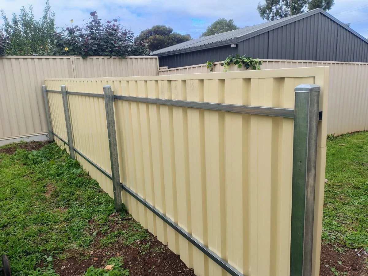 white fence