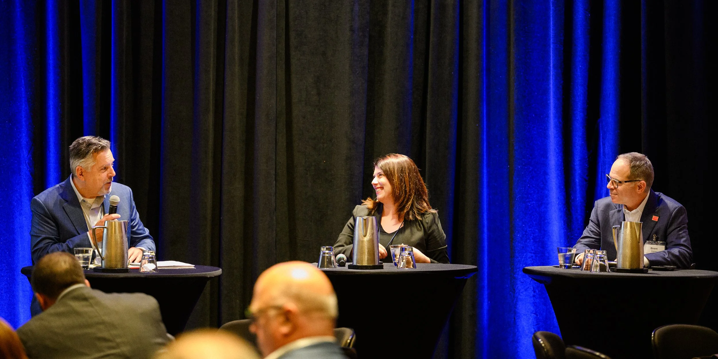 L-R: Rep. Andrew Barkis, WA Legislature; Elaine Nessle, CAGTC; Brent Baker, WSP USA