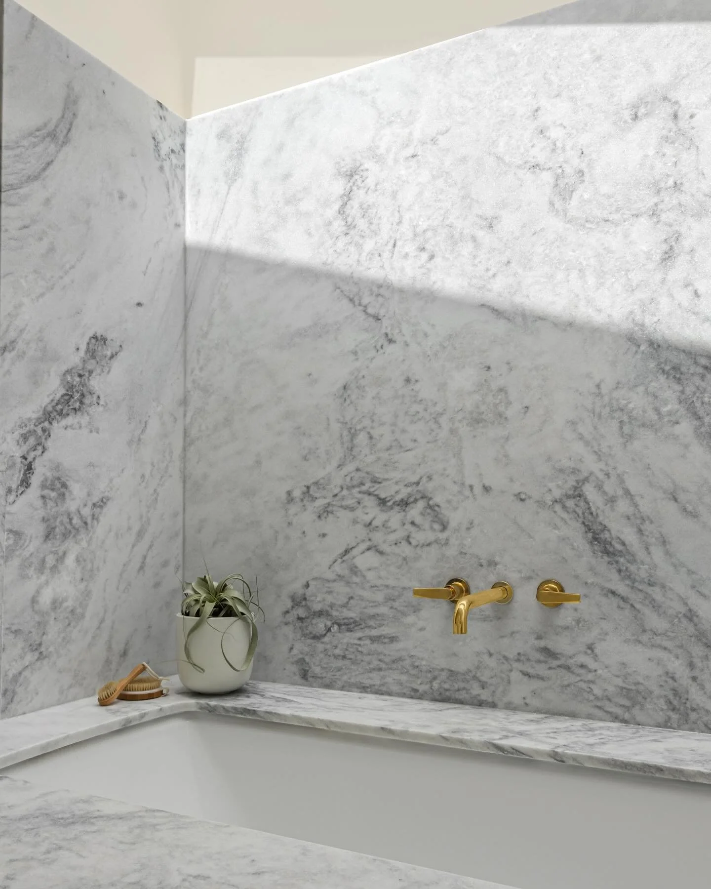 Marble bathroom details at House of W. Link in bio for complete project. 

Photography by: @cateblackofficial
Builder: @drakebuild

#bathroomdesign 
#bathroominspo
#marbledetails 
#interiordesign
#architecture
#womeninarchitecture
#austinarchitecture