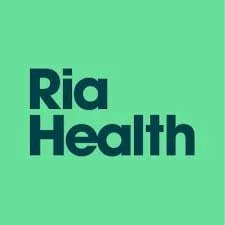 Green and blue logo for Ria Health