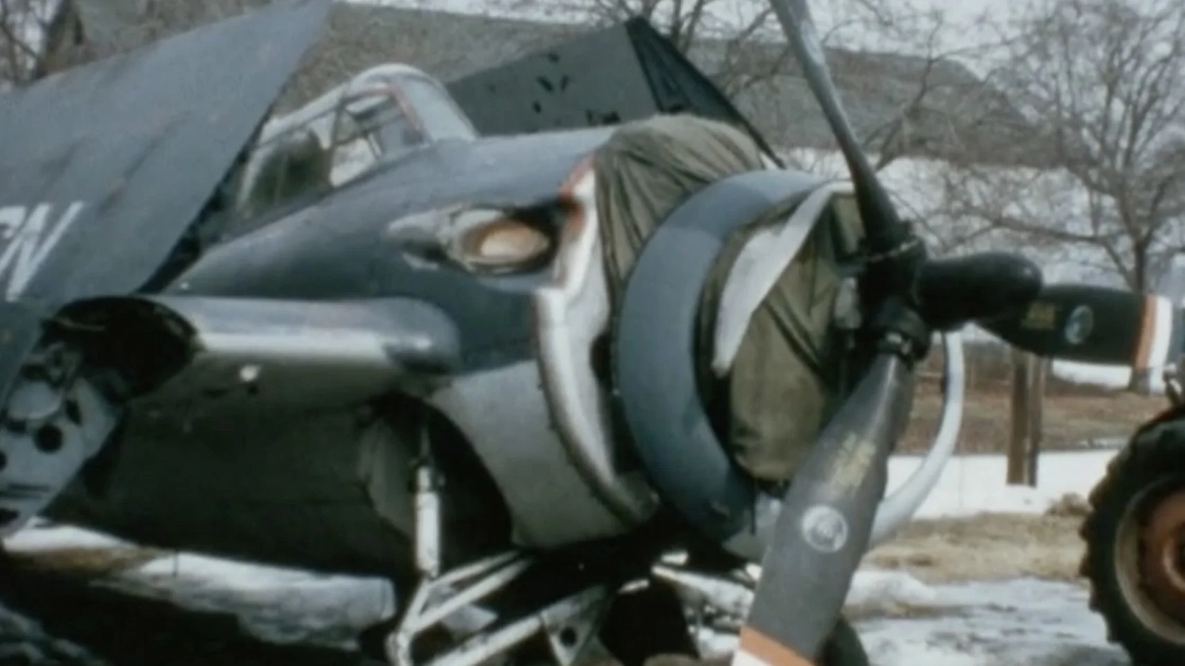 Whitesell's FM-2 Wildcat as it was found before restoration