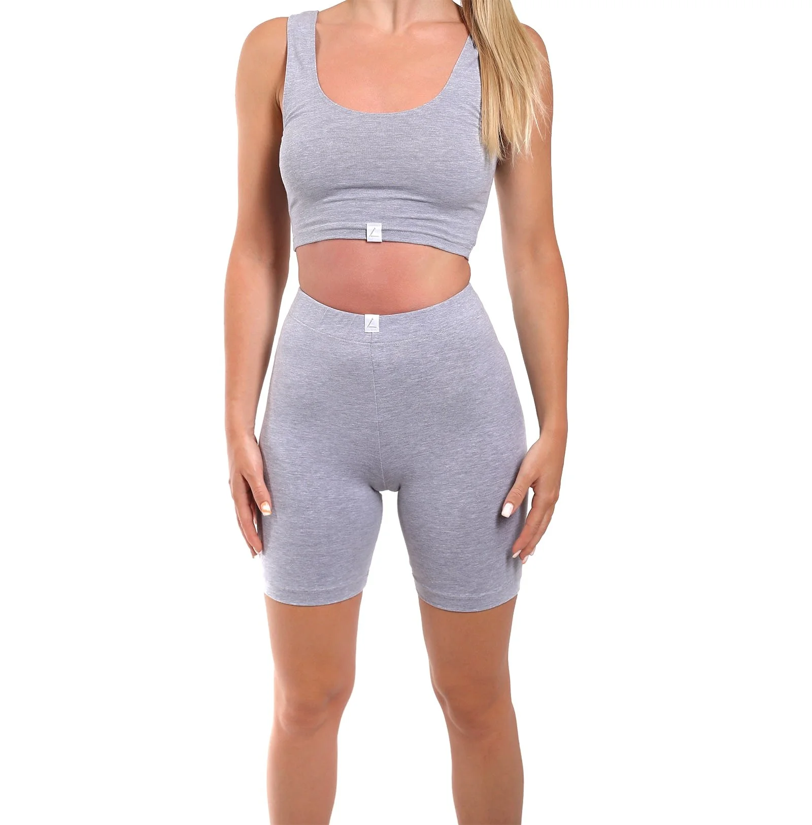 Cotton Rich Women's Spandex Cropped Tank Top