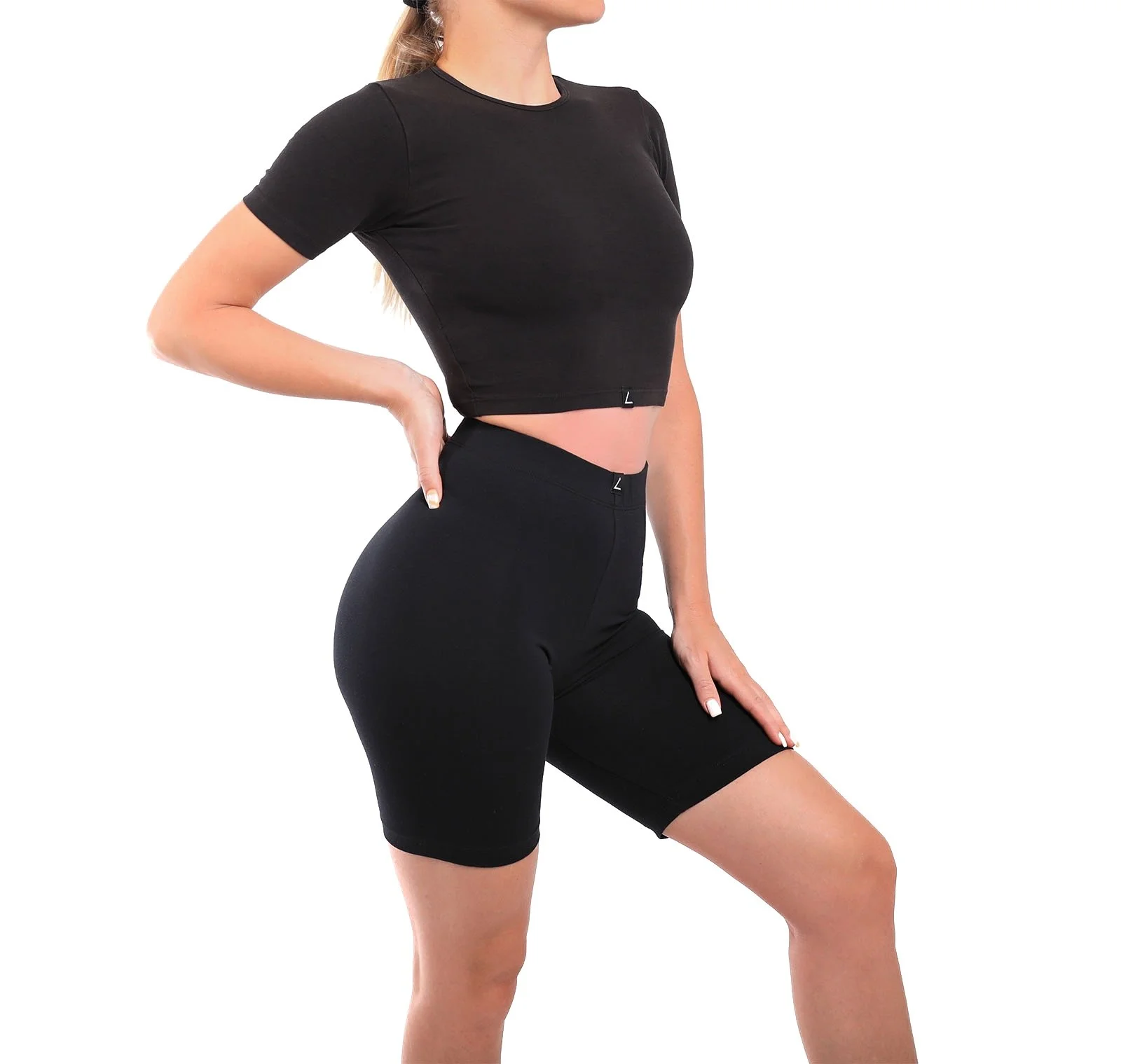 Cotton Rich Womens Spandex Shorts