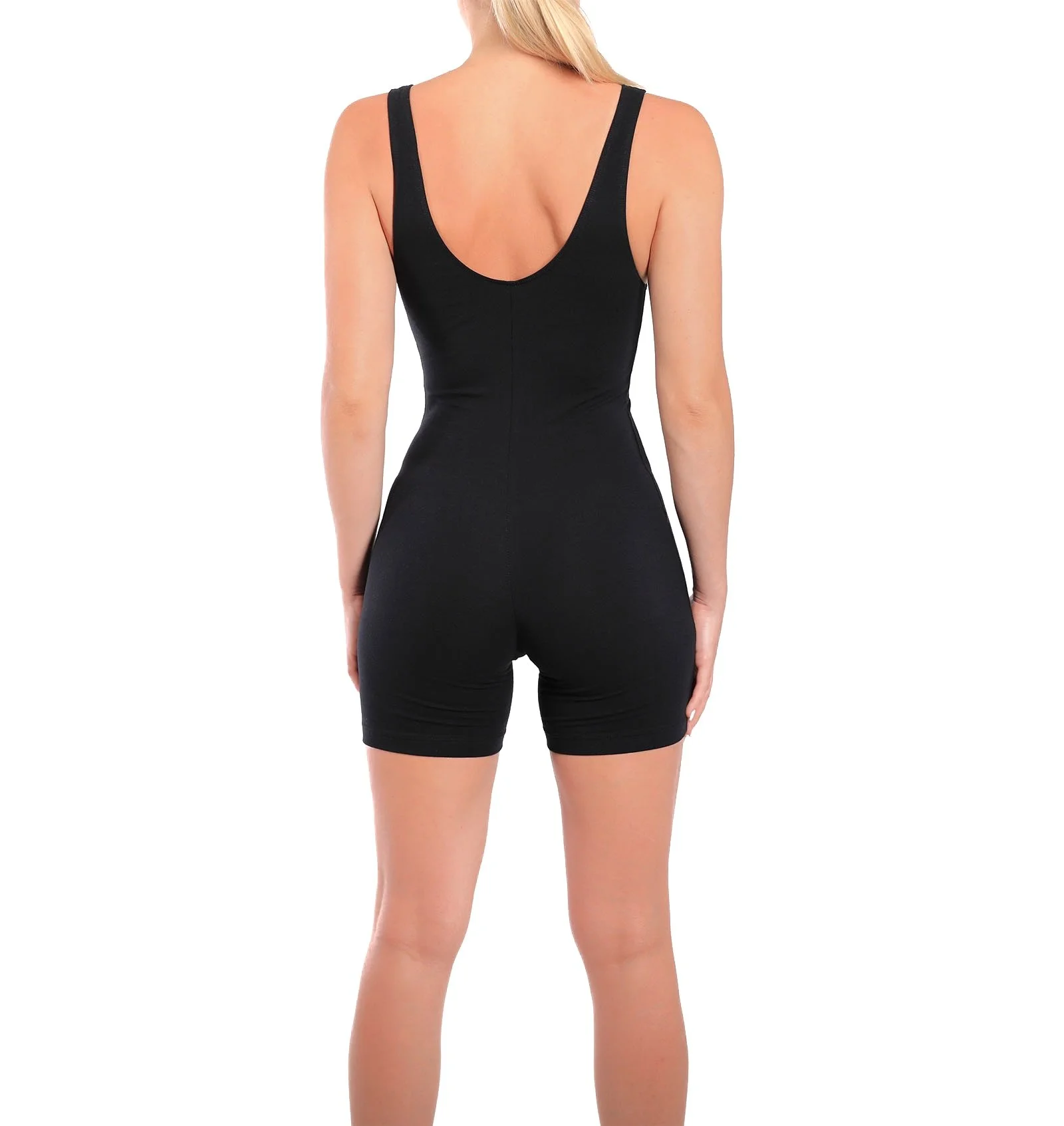 Cotton Rich Womens Spandex Unitard tank-top-shorts