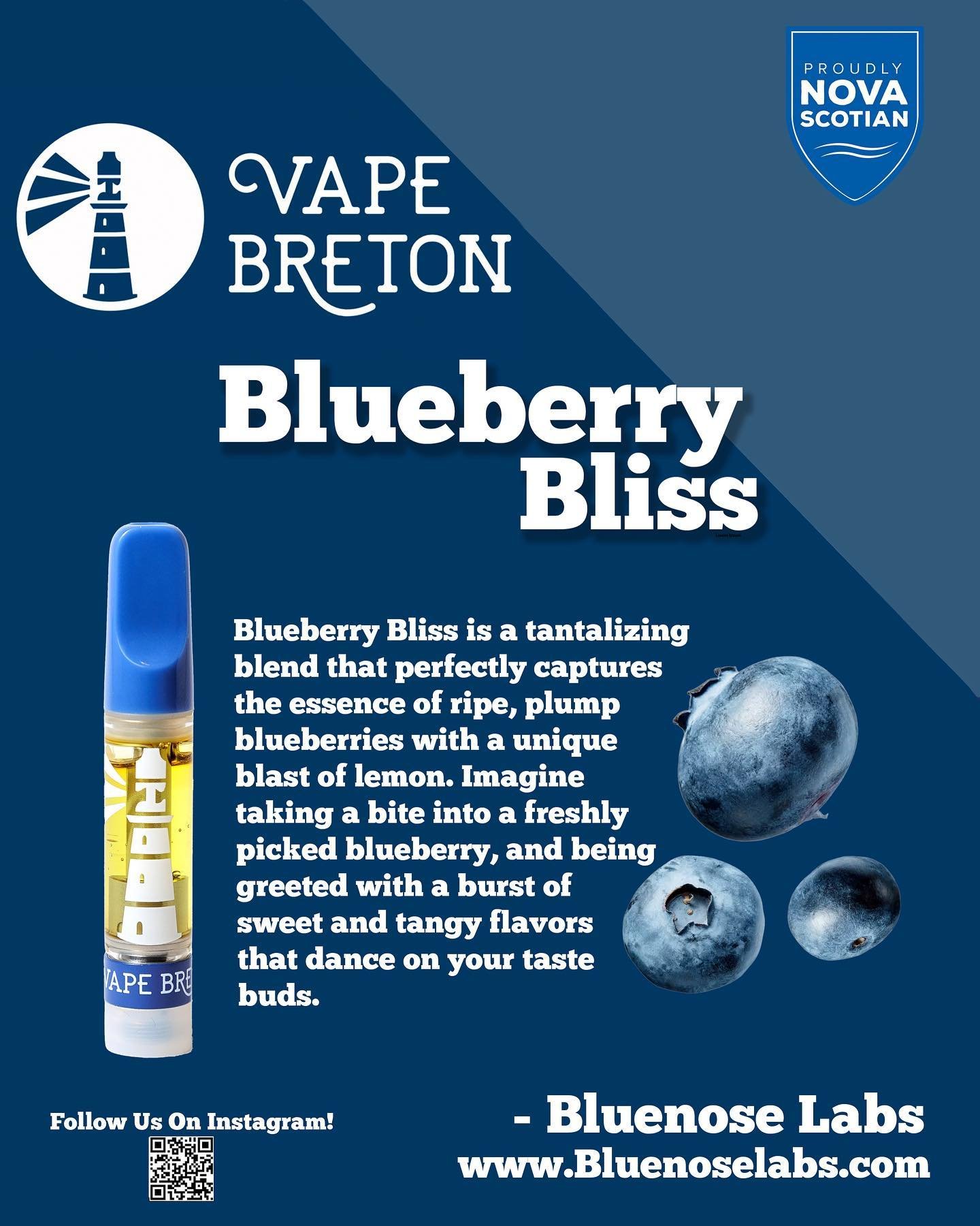 We&rsquo;re very excited to announce TWO new flavours hitting @thenslc shelves next week!! 

Be sure to check @thenslc website for availability at your local store! 

BLUEBERRY BLISS

COTTON CLOUD

#novascotia #nslc #newflavour #capebreton #halifax #
