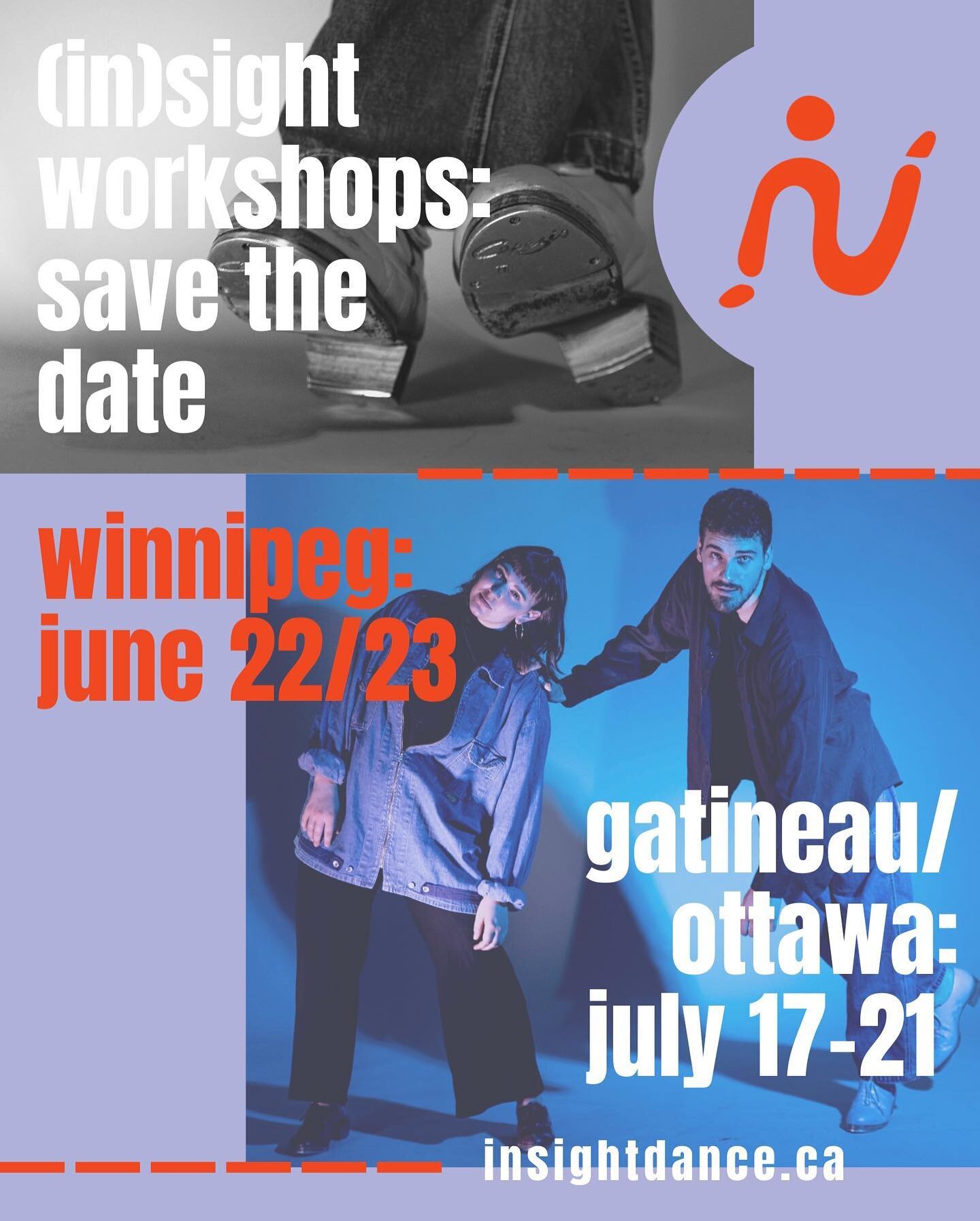 (in)sight workshops coming to Winnipeg and Gatineau/Ottawa! Evening workshops in Winnipeg will include class, footage, and live music; day time classes in Ottawa will include class, footage, live music, and special guests! Registration information co
